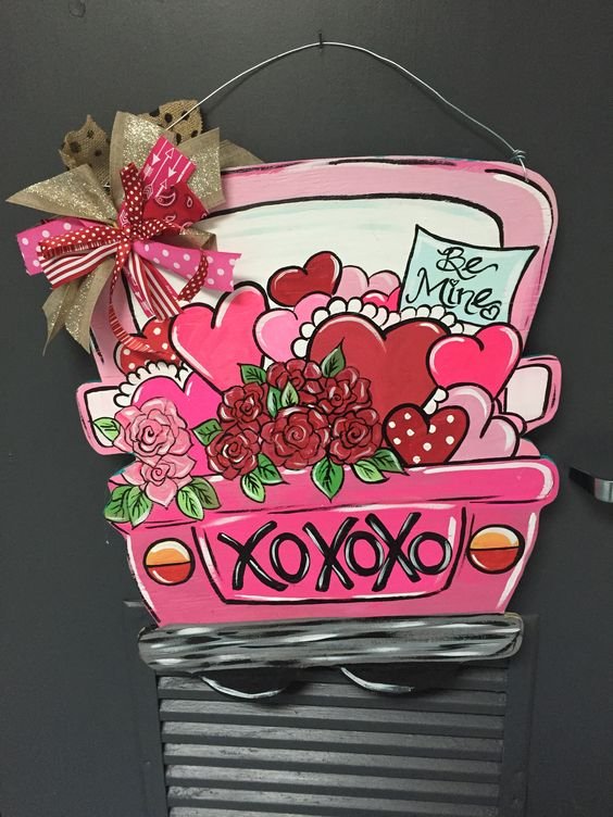 valentines door hanger