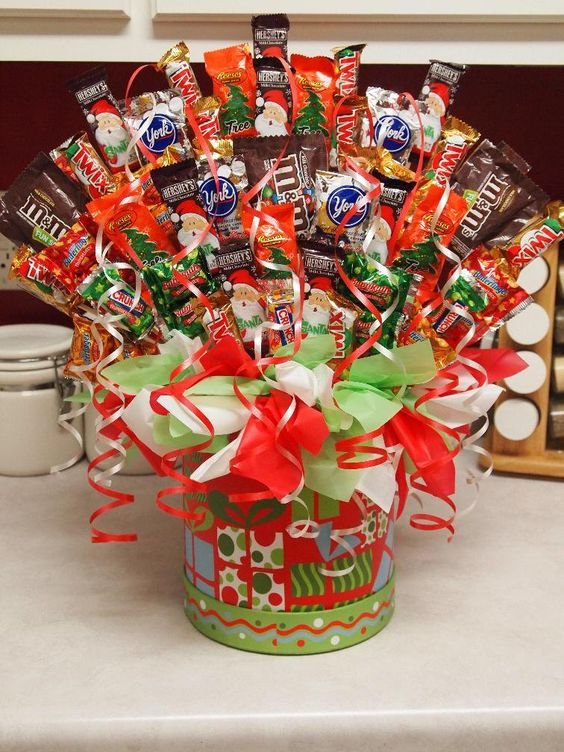 christmas candy bouquet ideas