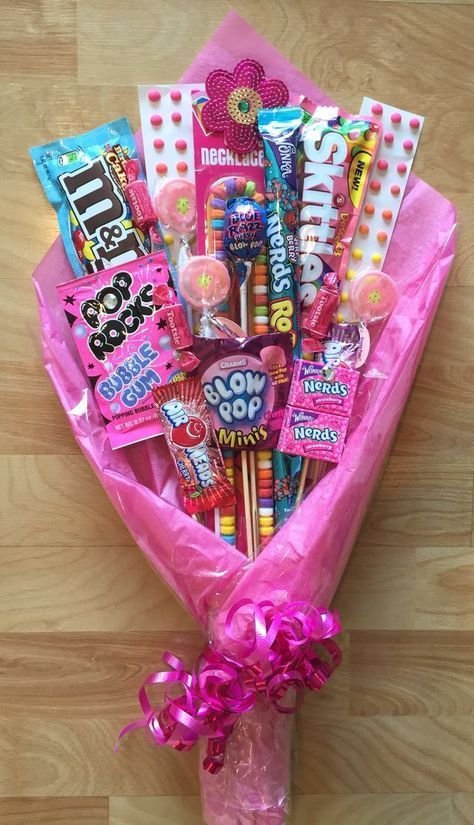 Pink Candy Bouquet - valentine gift ideas