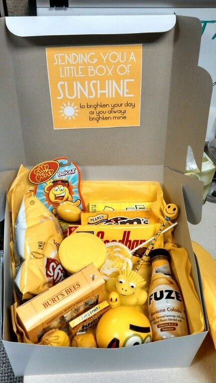 Box of Sunshine Care Package Gift Ideas - Unicorn Dreaming